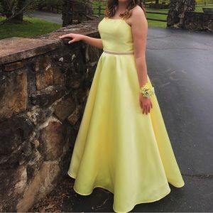 Clarisse- Size 8 Yellow Prom Dress.